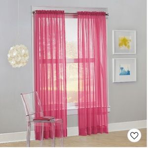 Sparkling sheer pink Curtains